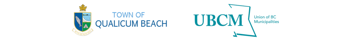 Logos for the Town of Qualicum Beach and UBCM