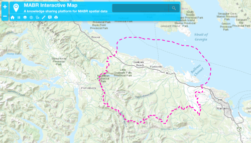 Image link to the MABR Interactive Map. Image shows an interactive map of the MABR.