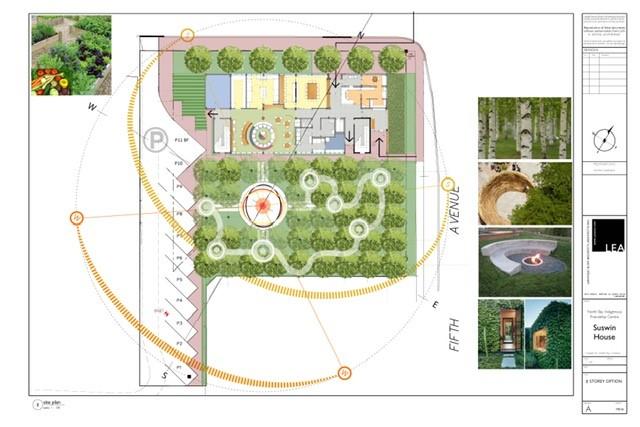 Site plan of Suswin Village, a project by the North Bay Indigenous Friendship Centre. 