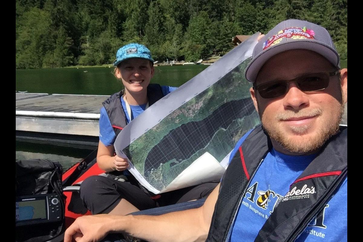 Kidston and Ryan mapping on Cameron Lake