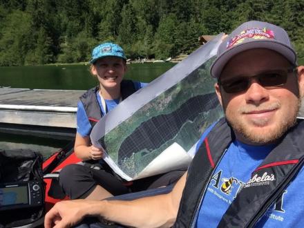 Kidston and Ryan mapping on Cameron Lake